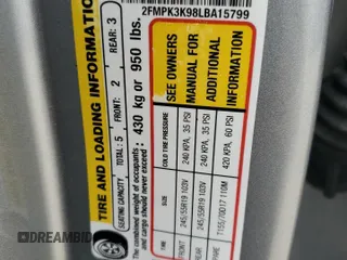 2020 Ford Edge Titanium с VIN 2FMPK3K98LBA15799, выставлен на аукционе Copart как лот 46196085 с пробегом Не указан миль и На запчасти • Non repairable. История ставок и продаж доступна на DreamBid. Изображение 14.
