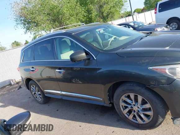 2013 Infiniti JX35 z VIN 5N1AL0MM0DC302090, wystawiony jako IAAI lot #42225621 z przebiegiem 198 767 mil mil oraz . Historia ofert i sprzedaży dostępna na DreamBid. Obrazek 13.