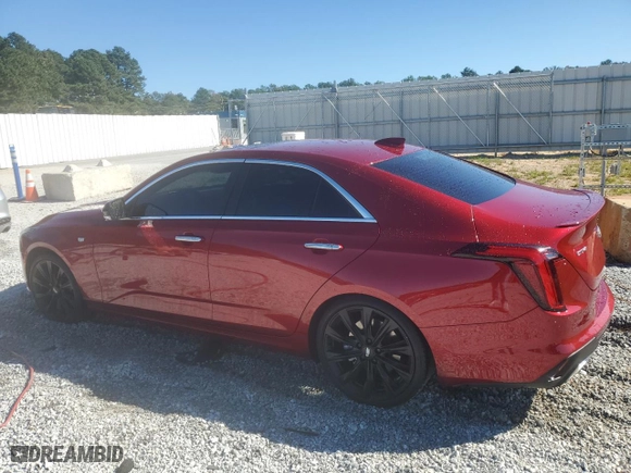 2024 Cadillac CT4 Premium Luxury with VIN 1G6DB5RK2R0100629, listed as a Copart auction lot 76079204 with 23,279 mi miles and Clean Title. Bid and sale history available at carsss.com. Image 2.