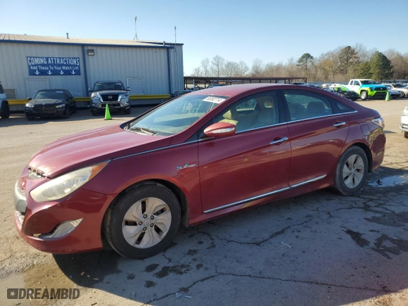 2014 Hyundai Sonata Hybrid with VIN KMHEC4A40EA110159, listed as a Copart auction lot 86592714 with 168,199 mi miles and Salvage Title. Bid and sale history available at carsss.com. Image 1.