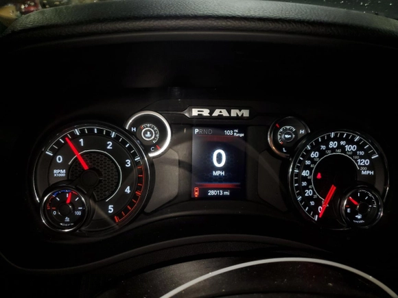2024 Ram 2500 Big Horn with VIN 3C6UR5DL6RG340181, listed as a Copart auction lot 60205855 with 28,013 mi miles and Clean title. Bid and sale history available at DreamBid. Image 9.