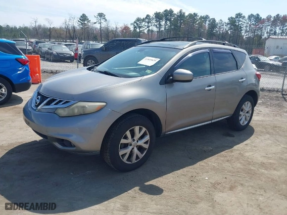 2011 Nissan Murano LE with VIN JN8AZ1MW1BW179877, listed as a IAAI auction lot 41855829 with NaN miles. Bid and sale history available at carsss.com. Image 2.