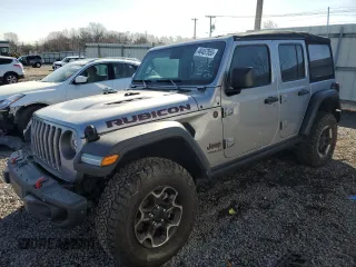 2019 Jeep Wrangler Unlimited Rubicon z VIN 1C4HJXFG5KW574719, wystawiony jako Copart lot #48457955 z przebiegiem 33 454 mil mil oraz Szkoda całkowita • Salvage title. Historia ofert i sprzedaży dostępna na DreamBid. Obrazek 1.
