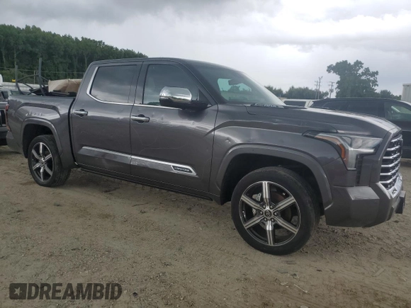 2022 Toyota Tundra Capstone Hybrid with VIN 5TFVC5DB7NX006902, listed as a Copart auction lot 66089944 with 56,131 mi miles and Salvage title. Bid and sale history available at DreamBid. Image 4.