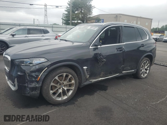 2024 BMW X5 sDrive40i with VIN 5UX13EU03R9V08439, listed as a Copart auction lot 61158915 with Not provided miles and Clean title. Bid and sale history available at DreamBid. Image 1.