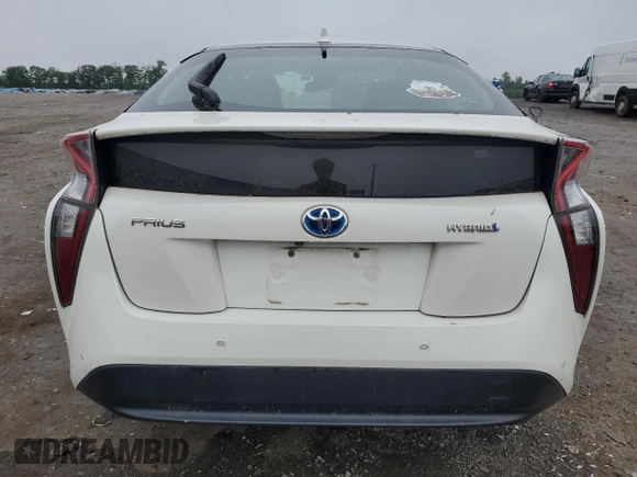 2016 Toyota Prius Four with VIN JTDKARFU8G3524171, listed as a Copart auction lot 55809795 with 120,869 mi miles and Clean Title. Bid and sale history available at carsss.com. Image 6.