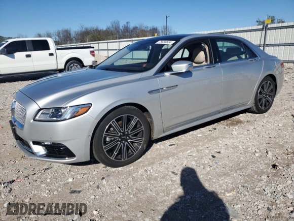2017 Lincoln Continental Reserve with VIN 1LN6L9RP3H5634709, listed as a Copart auction lot 79034684 with 42,552 mi miles and Salvage Title. Bid and sale history available at carsss.com. Image 1.