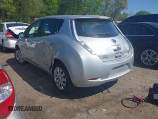 2014 Nissan LEAF SL with VIN 1N4AZ0CP6EC333351, listed as a IAAI auction lot 41990171 with 86,125 mi miles and . Bid and sale history available at DreamBid. Image 3.