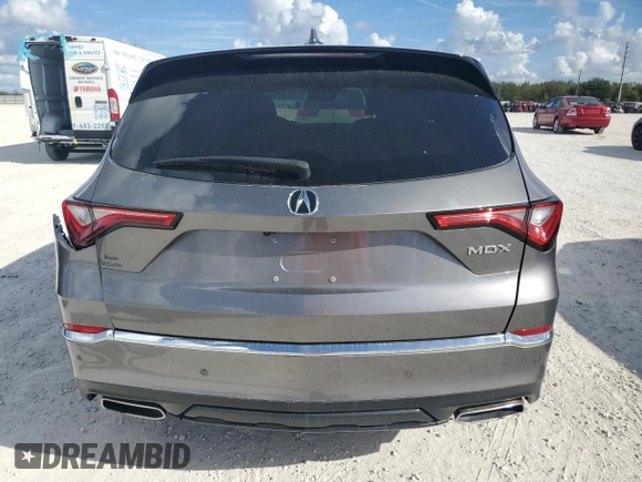 2023 Acura MDX w/Technology Package with VIN 5J8YD9H46PL004227, listed as a Copart auction lot 84506634 with 50,785 mi miles and Salvage Title. Bid and sale history available at carsss.com. Image 6.
