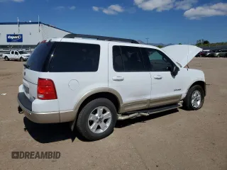 2005 Ford Explorer Eddie Bauer z VIN 1FMZU74W55UB03610, wystawiony jako Copart lot #58259655 z przebiegiem 63 644 mil mil oraz Szkoda całkowita • Salvage title. Historia ofert i sprzedaży dostępna na DreamBid. Obrazek 3.
