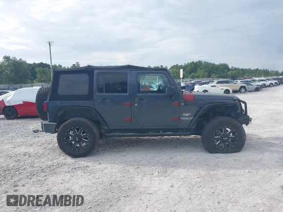 2007 Jeep Wrangler Unlimited Sahara with VIN 1J4GB59167L221686, listed as a IAAI auction lot 42473996 with 151,065 mi miles and . Bid and sale history available at DreamBid. Image 13.