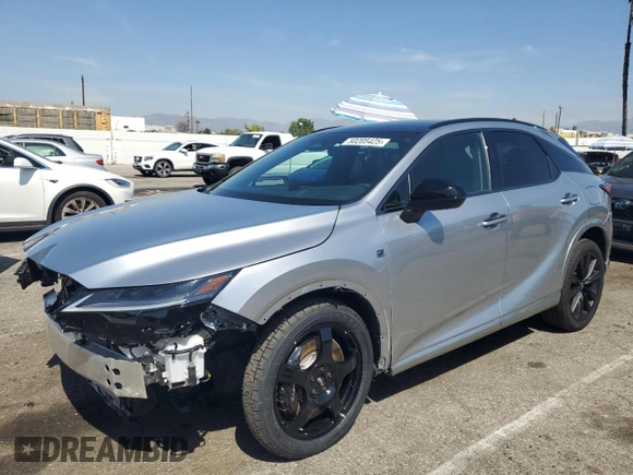 2023 Lexus RX 500h F Sport Performance с VIN 2T2BCMEAXPC010507, выставлен на аукционе Copart как лот 50205425 с пробегом 10 075 миль миль и Списание • Salvage title. История ставок и продаж доступна на DreamBid. Изображение 1.