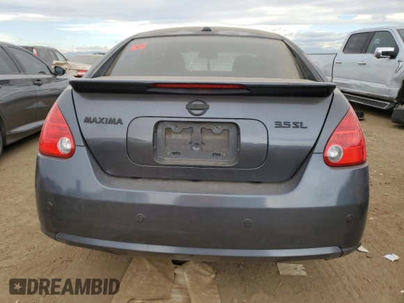 2008 Nissan Maxima 3.5 SL with VIN 1N4BA41E38C835291, listed as a Copart auction lot 76480174 with 0 mi miles and Salvage Title. Bid and sale history available at carsss.com. Image 6.