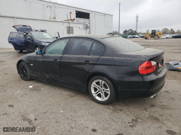 2008 BMW 3 Series 328i with VIN WBAVC53528FZ84291, listed as a Copart auction lot 51515975 with 0 mi miles and Clean Title. Bid and sale history available at carsss.com. Image 2.