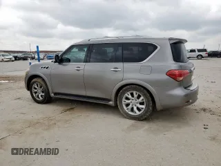 2011 Infiniti QX56 7-passenger with VIN JN8AZ2NF8B9504124, listed as a Copart auction lot 54612735 with 220,399 mi miles and Clean Title. Bid and sale history available at DreamBid. Image 2.