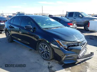 2020 Toyota Corolla XSE with VIN JTDT4RCEXLJ031641, listed as a IAAI auction lot 41305192 with 15,605 mi miles. Bid and sale history available at carsss.com. Image 1.