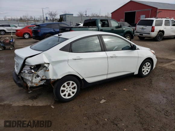 2012 Hyundai Accent GLS with VIN KMHCT4AE9CU186314, listed as a Copart auction lot 52349245 with 369,601 mi miles and Salvage Title. Bid and sale history available at carsss.com. Image 3.