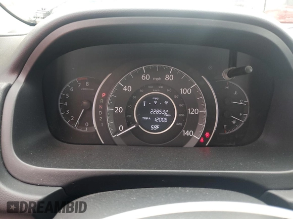2014 Honda CR-V LX with VIN 5J6RM4H31EL000610, listed as a Copart auction lot 52876715 with 228,532 mi miles and Salvage Title. Bid and sale history available at carsss.com. Image 9.