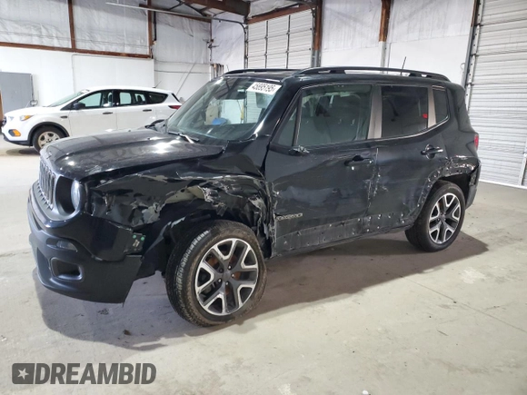 2018 Jeep Renegade Latitude with VIN ZACCJBBB4JPH73537, listed as a Copart auction lot 45895195 with 70,710 mi miles and Salvage title. Bid and sale history available at DreamBid. Image 1.