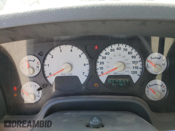 2006 Dodge 1500 SLT z VIN 1D7HU18N96S677757, wystawiony jako Copart lot #53183825 z przebiegiem 347 767 mil mil oraz Czysty tytuł • Clean title. Historia ofert i sprzedaży dostępna na DreamBid. Obrazek 9.