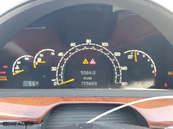 2006 Mercedes-Benz S-Class 3.7L with VIN WDBNF67J06A482377, listed as a Copart auction lot 44619455 with 155,669 mi miles and Clean Title. Bid and sale history available at carsss.com. Image 9.