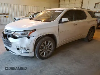 2020 Chevrolet Traverse Premier z VIN 1GNERKKWXLJ301714, wystawiony jako Copart lot #50269755 z przebiegiem 83 372 mil mil oraz Szkoda całkowita • Salvage title. Historia ofert i sprzedaży dostępna na DreamBid. Obrazek 1.