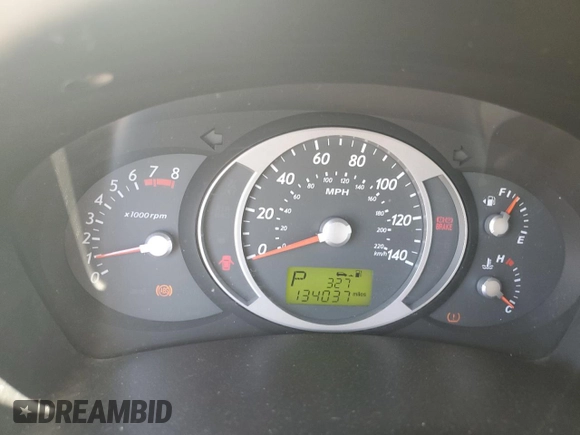 2006 Hyundai Tucson GLS with VIN KM8JN12DX6U375256, listed as a Copart auction lot 58896804 with 134,037 mi miles and Salvage Title. Bid and sale history available at carsss.com. Image 9.