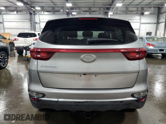 2022 Kia Sportage LX with VIN KNDPMCAC7N7002128, listed as a Copart auction lot 75682934 with 45,522 mi miles and Salvage Title. Bid and sale history available at DreamBid. Image 6.