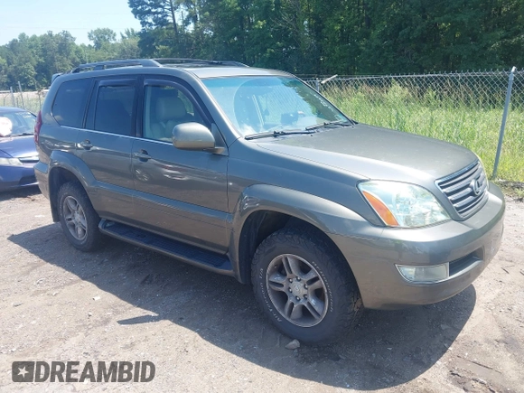 2006 Lexus GX 470 with VIN JTJBT20X560108967, listed as a IAAI auction lot 42702608 with 239,835 mi miles and . Bid and sale history available at DreamBid. Image 1.