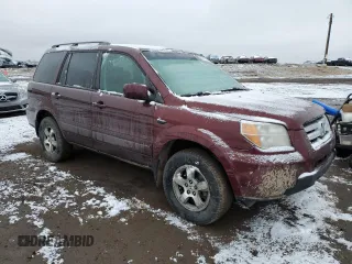 2007 Honda Pilot EX with VIN 2HKYF18407H001466, listed as a Copart auction lot 49218785 with 263,341 mi miles and Salvage Title. Bid and sale history available at DreamBid. Image 4.