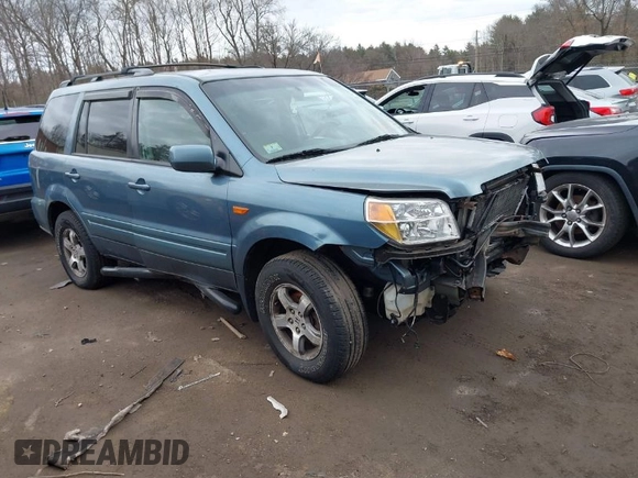 2006 Honda Pilot EX with VIN 5FNYF28436B013517, listed as a IAAI auction lot 41607406 with 235,561 mi miles and . Bid and sale history available at DreamBid. Image 1.