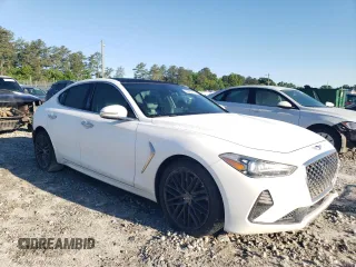 2019 Genesis G70 Advanced z VIN KMTG34LA2KU030129, wystawiony jako Copart lot #55584135 z przebiegiem 123 718 mil mil oraz Szkoda całkowita • Salvage title. Historia ofert i sprzedaży dostępna na DreamBid. Obrazek 4.