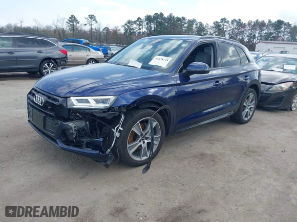 2020 Audi Q5 Premium Plus with VIN WA1BNAFY2L2011761, listed as a IAAI auction lot 41838718 with 63,150 mi miles. Bid and sale history available at carsss.com. Image 17.
