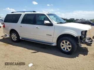 2007 Ford Expedition Max Limited with VIN 1FMFK20527LA18287, listed as a Copart auction lot 58092215 with 222,620 mi miles and Salvage title. Bid and sale history available at DreamBid. Image 4.