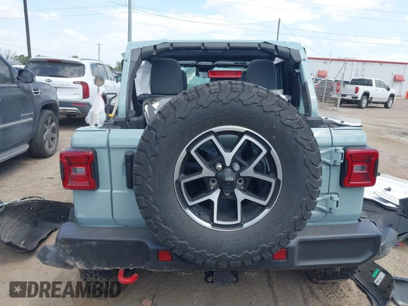 2024 Jeep Wrangler Rubicon with VIN 1C4PJXFG4RW266186, listed as a IAAI auction lot 42043265 with Not provided miles and . Bid and sale history available at DreamBid. Image 16.