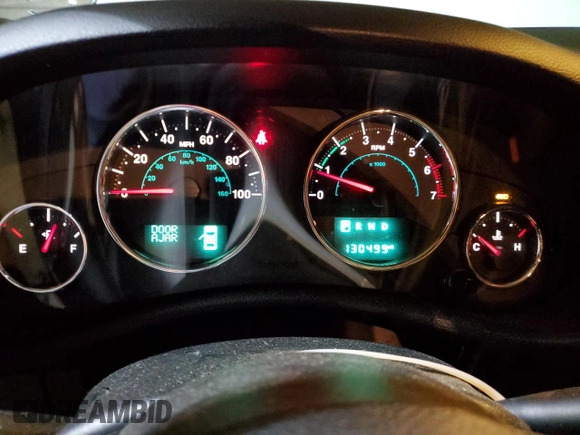 2017 Jeep Wrangler Unlimited Sport with VIN 1C4BJWDG1HL688424, listed as a Copart auction lot 51036035 with 130,499 mi miles and Salvage title. Bid and sale history available at DreamBid. Image 9.