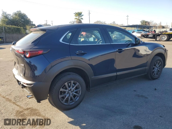 2025 Mazda CX-30 S with VIN 3MVDMBAM5SM751984, listed as a Copart auction lot 43232255 with 2,448 mi miles and Salvage title. Bid and sale history available at DreamBid. Image 3.