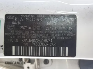2015 Kia Cadenza Premium with VIN KNALN4D70F5169764, listed as a Copart auction lot 46124985 with 72,884 mi miles and Clean Title. Bid and sale history available at carsss.com. Image 12.