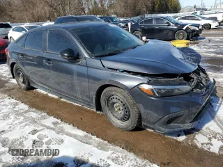 2022 Honda Civic Sedan Sport with VIN 2HGFE2F57NH119016, listed as a Copart auction lot 47382465 with 91,397 mi miles and Salvage Title. Bid and sale history available at carsss.com. Image 4.