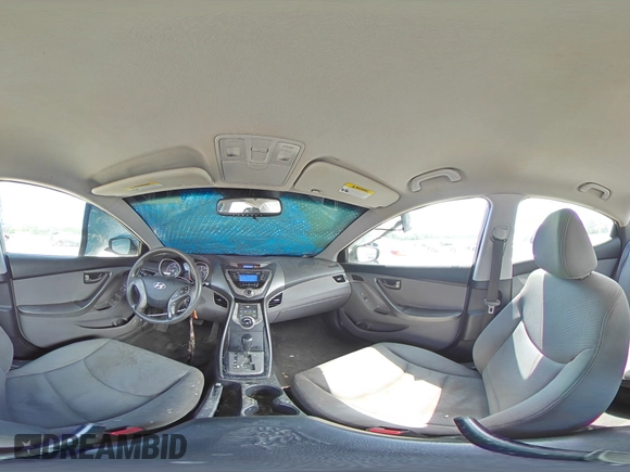 2013 Hyundai Elantra GLS z VIN KMHDH4AE8DU554215, wystawiony jako Copart lot #58157285 z przebiegiem 224 112 mil mil oraz Szkoda całkowita • Salvage title. Historia ofert i sprzedaży dostępna na DreamBid. Obrazek 14.
