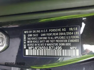 2018 Porsche Macan Turbo z VIN WP1AF2A59JLB71496, wystawiony jako IAAI lot #41479669 z przebiegiem 88 528 mil mil oraz . Historia ofert i sprzedaży dostępna na DreamBid. Obrazek 9.