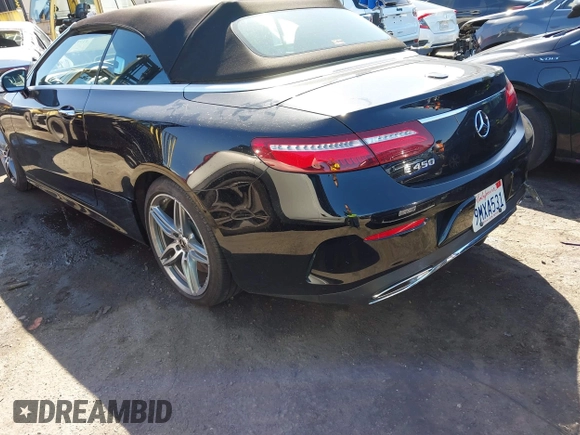 2019 Mercedes-Benz E-Class E 450 with VIN WDD1K6HB2KF082777, listed as a IAAI auction lot 41781452 with 27,101 mi miles. Bid and sale history available at carsss.com. Image 3.
