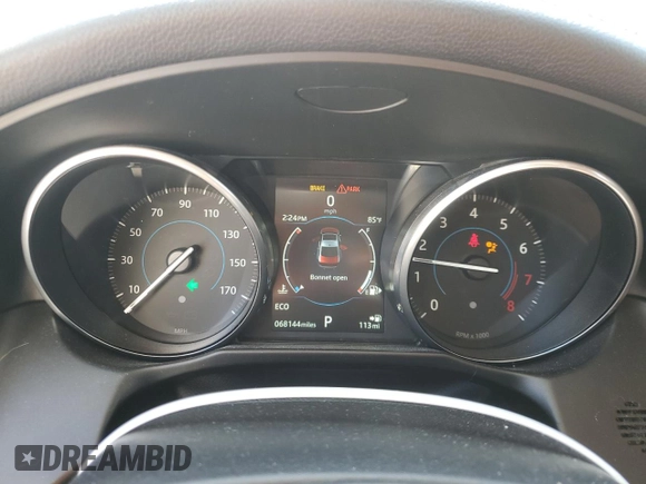 2018 Jaguar XF 25t with VIN SAJBR4FX1JCY61635, listed as a Copart auction lot 42906215 with 68,144 mi miles and Salvage Title. Bid and sale history available at DreamBid. Image 9.
