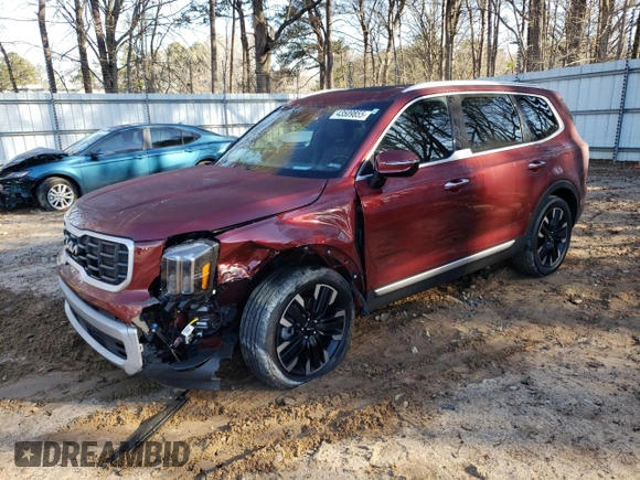2023 Kia Telluride SX Prestige with VIN 5XYP5DGC5PG399807, listed as a Copart auction lot 43509855 with 18,812 mi miles and Salvage title. Bid and sale history available at DreamBid. Image 1.