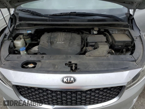 2015 Kia Sedona LX with VIN KNDMB5C17F6070646, listed as a Copart auction lot 56528444 with 231,095 mi miles and Salvage Title. Bid and sale history available at carsss.com. Image 12.