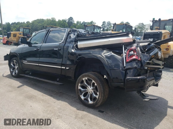 2019 Ram 1500 Limited with VIN 1C6SRFHT1KN625634, listed as a Copart auction lot 62355315 with 65,171 mi miles and Salvage title. Bid and sale history available at DreamBid. Image 2.