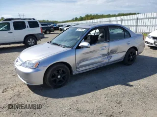 2001 Honda Civic EX with VIN 1HGES25741L027513, listed as a Copart auction lot 50216905 with 252,699 mi miles and Salvage Title. Bid and sale history available at carsss.com. Image 1.