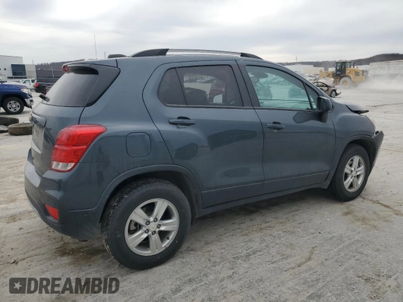 2021 Chevrolet Trax LT with VIN KL7CJPSM3MB371342, listed as a Copart auction lot 48790375 with 0 mi miles and Salvage Title. Bid and sale history available at carsss.com. Image 3.