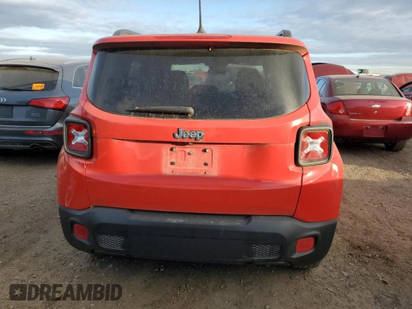 2015 Jeep Renegade Latitude with VIN ZACCJBBH3FPC05601, listed as a Copart auction lot 83986434 with 81,777 mi miles and Clean Title. Bid and sale history available at carsss.com. Image 6.