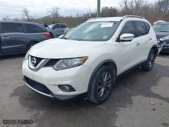 2016 Nissan Rogue SV with VIN JN8AT2MT1GW005067, listed as a IAAI auction lot 41695556 with 182,198 mi miles. Bid and sale history available at carsss.com. Image 17.